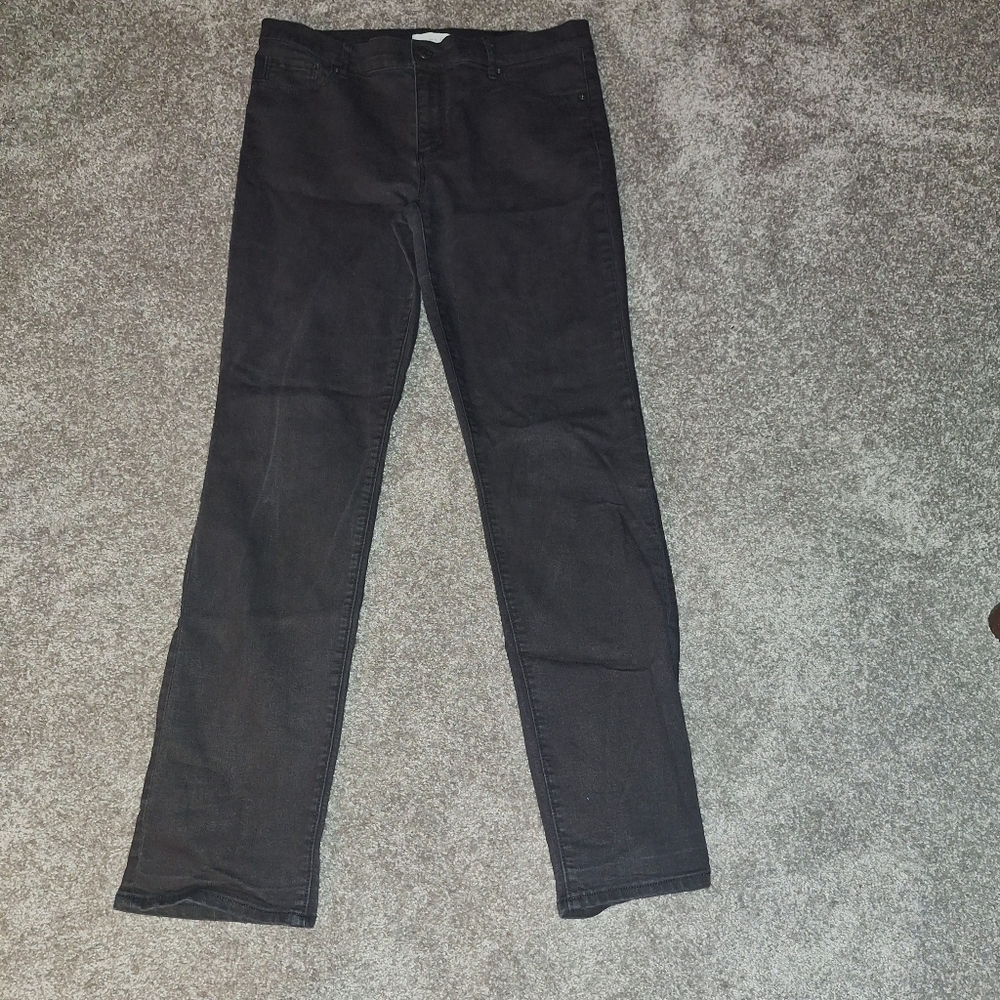 LOFT Charcoal Denim Pants